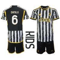 Koszulka piłkarska Juventus Danilo Luiz #6 Strój Domowy dla dzieci 2023-24 tanio Krótki Rękaw (+ Krótkie spodenki)